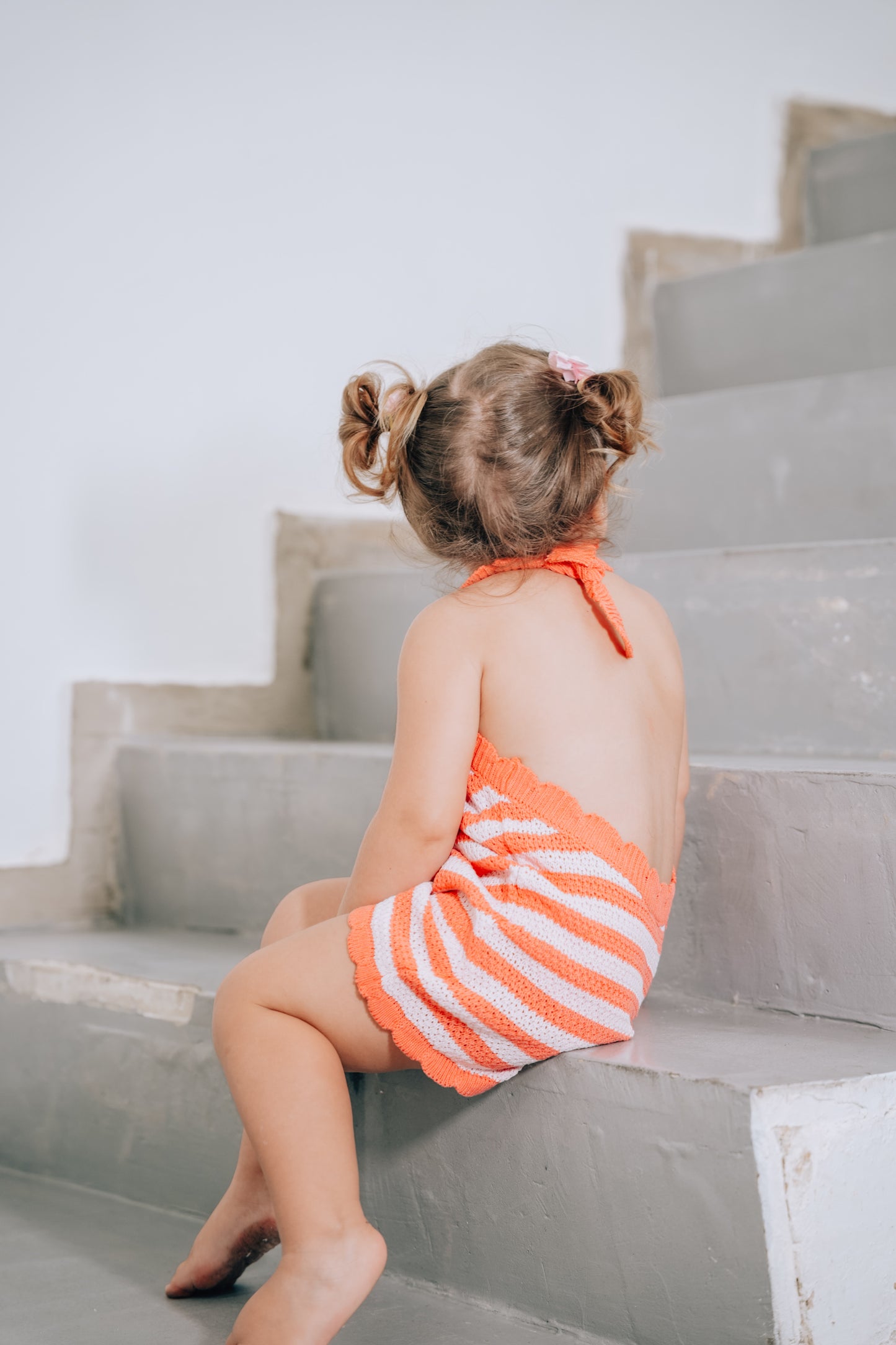 THEROS HALTER DRESS | watermelon stripe