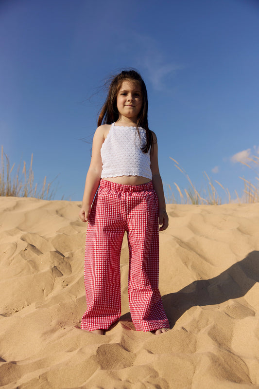 CHERIE VICHY PANTS | red gingham