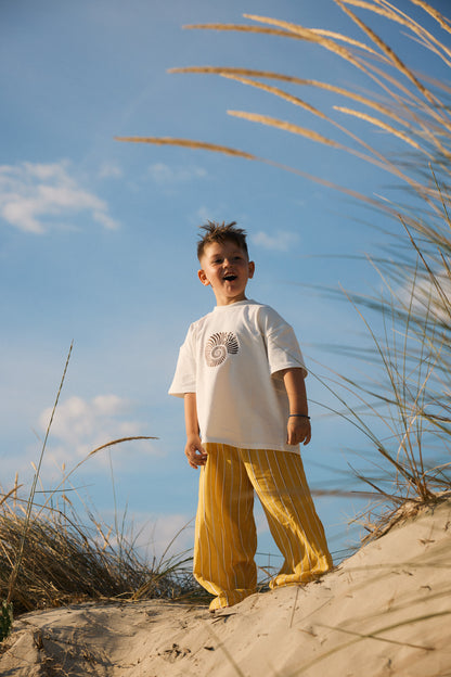 RIVIERA PANTS | mustard stripe