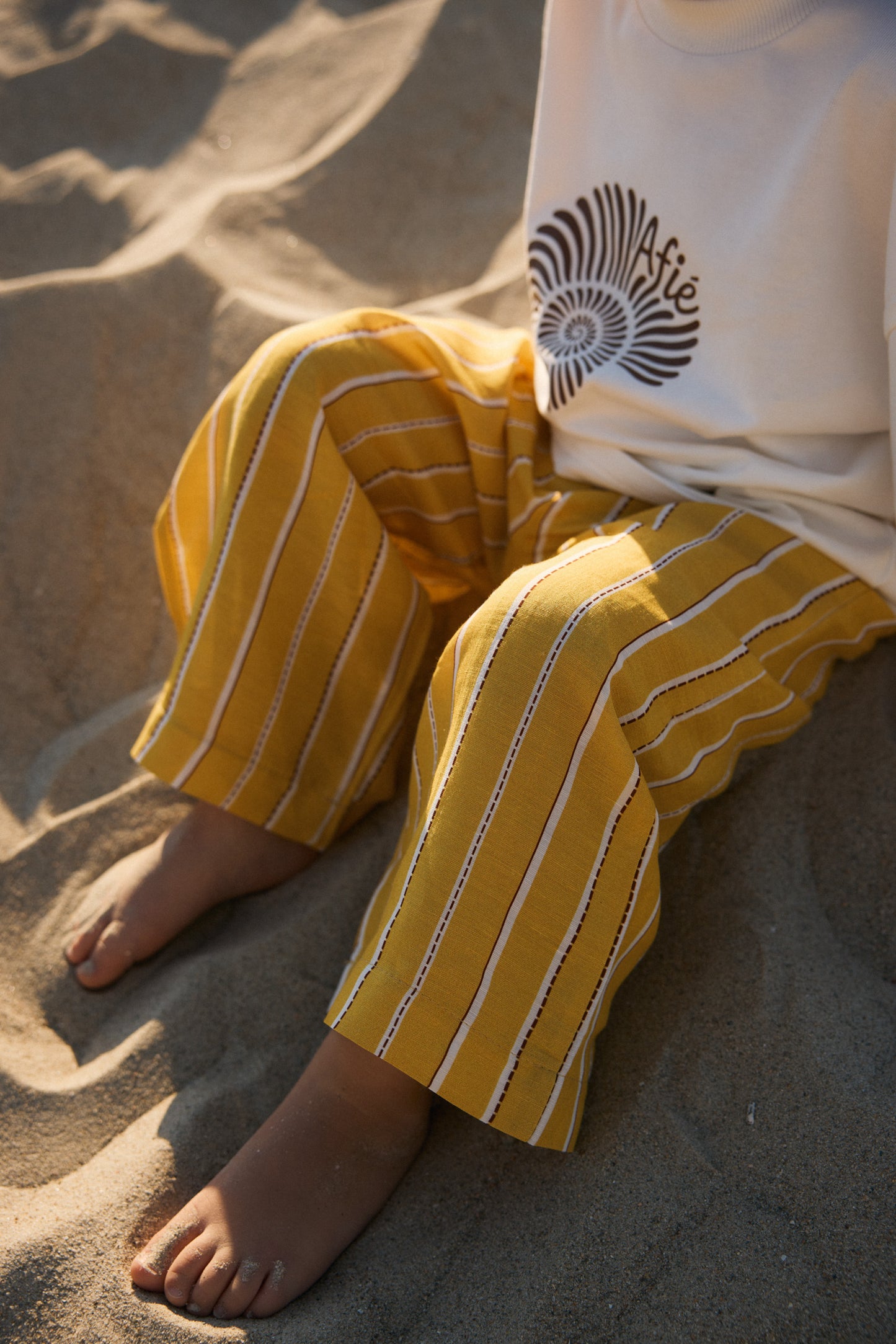 RIVIERA PANTS | mustard stripe