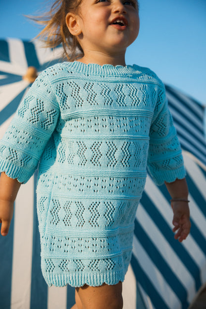 AMMOS 'OPEN BACK' DRESS | misty azure