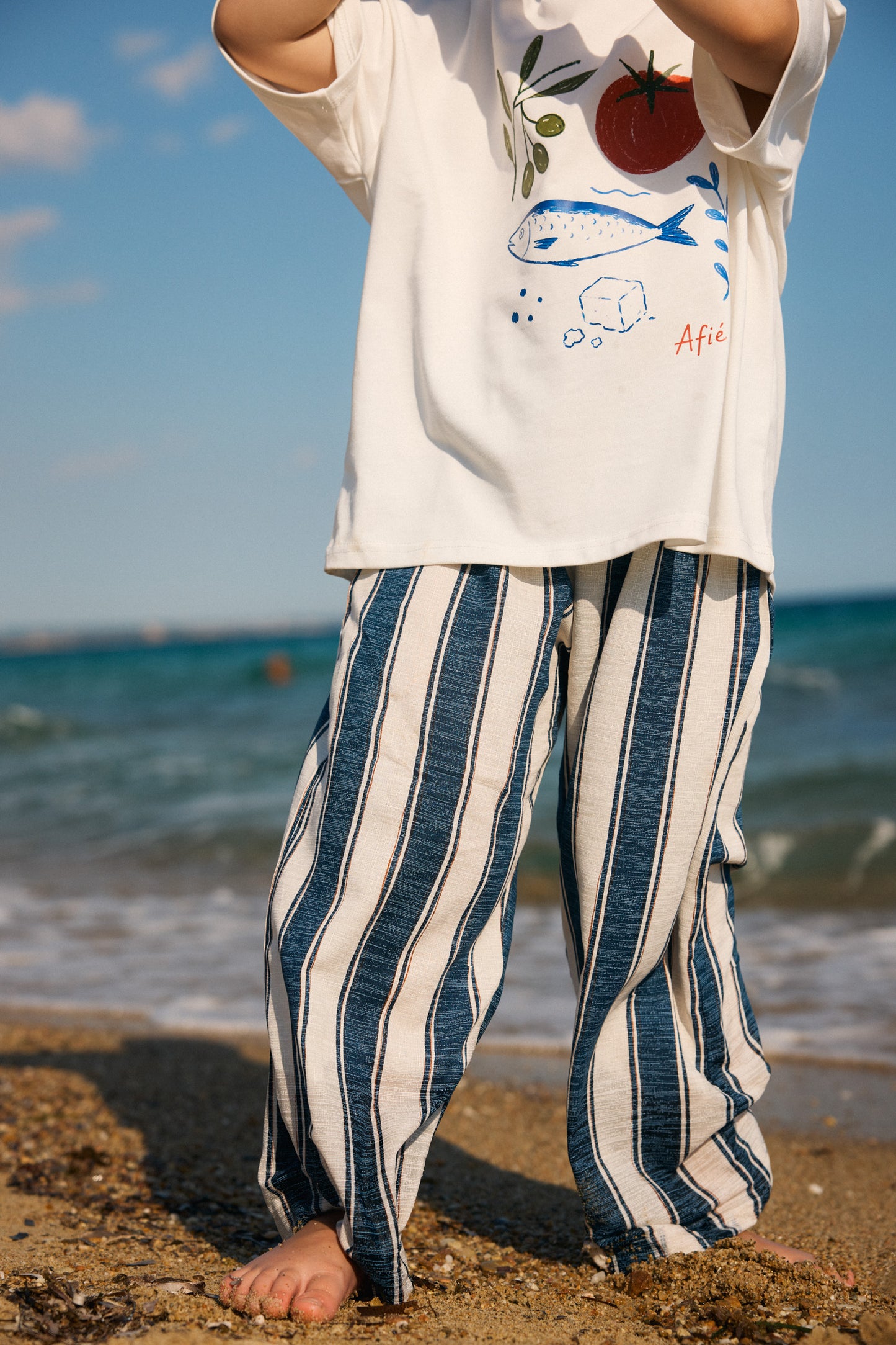 RIVIERA PANTS | navy stripe