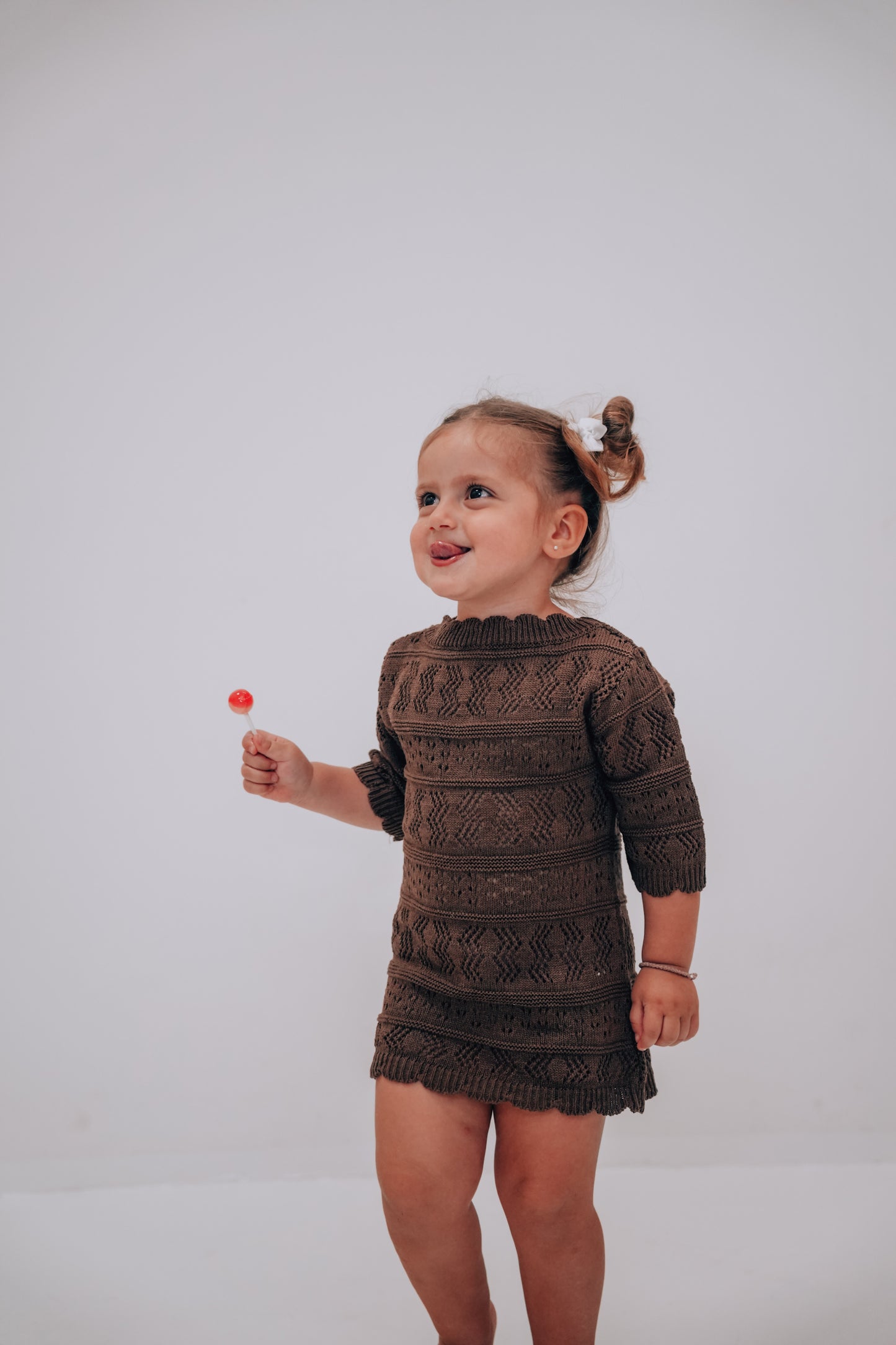AMMOS 'OPEN BACK' DRESS | warm brown
