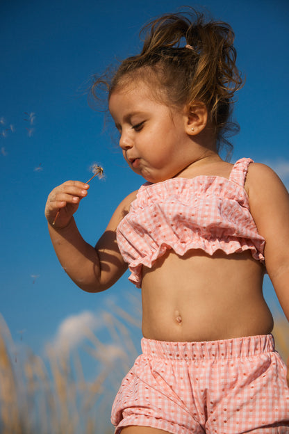 LOLA TOP | pink gingham
