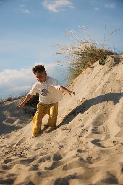 RIVIERA PANTS | mustard stripe