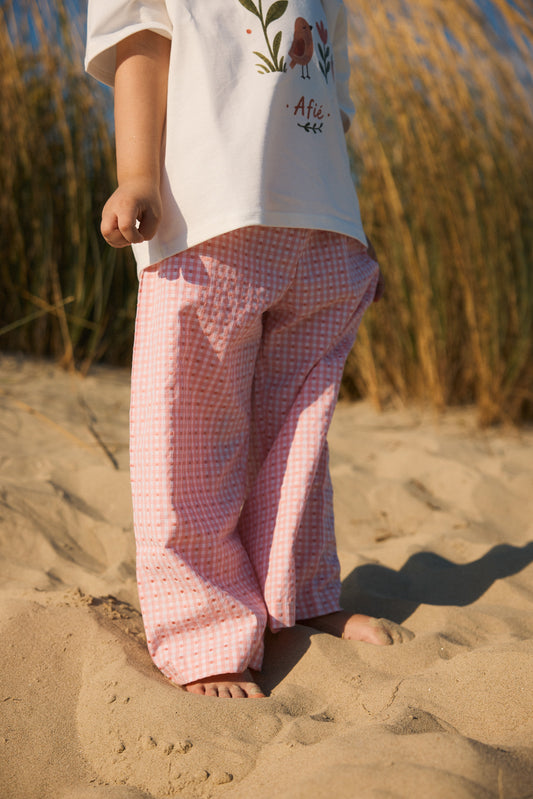 CHERIE VICHY PANTS | pink gingham