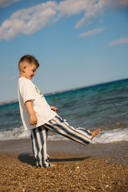 RIVIERA PANTS | navy stripe