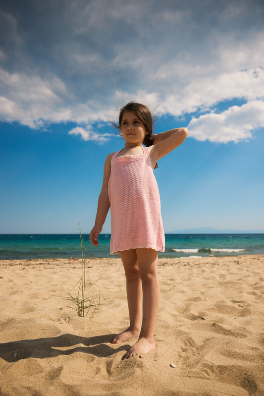 THEROS HALTER DRESS | petal