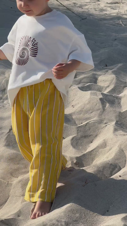 RIVIERA PANTS | mustard stripe