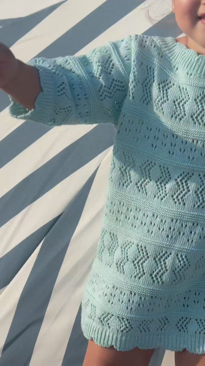 AMMOS 'OPEN BACK' DRESS | misty azure