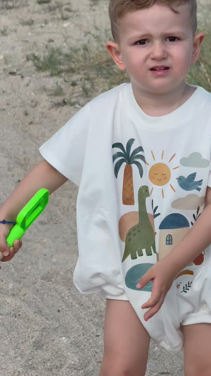 DINO IN CYCLADES OVERALL | ecru