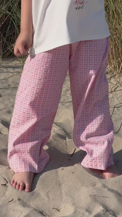 CHERIE VICHY PANTS | pink gingham